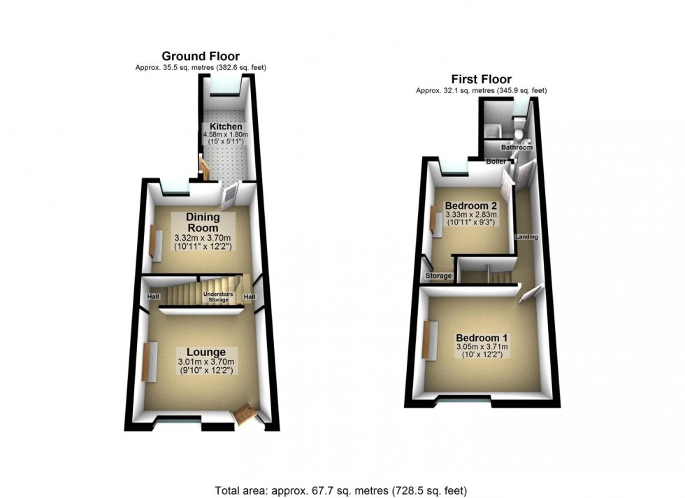 Floorplan for Byron Street, Goole