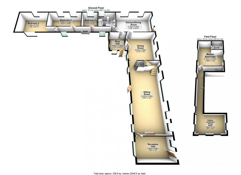 Floorplan for Moor Lane, South Duffield